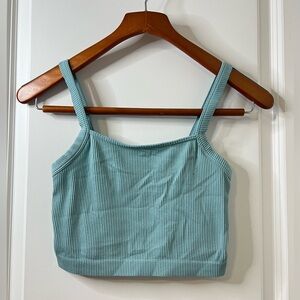 Summer Blue Crop Top